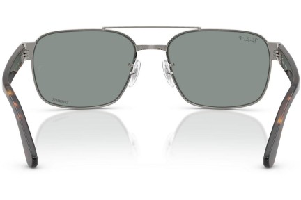 Sluneční brýle Ray-Ban RB3751CH 004/3R Polarized Squared Stříbrné