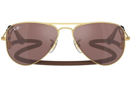 Sluneční brýle Ray-Ban Junior Aviator Junior RJ9506S 223/6G Pilot Zlaté