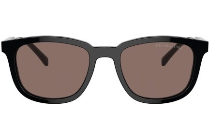 Sluneční brýle Prada PRA21S 16K30H Polarized Obdélníkové Černé