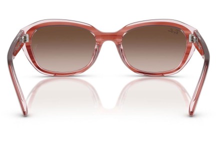 Sluneční brýle Ray-Ban Junior RJ9081S 717313 Obdélníkové Hnědé