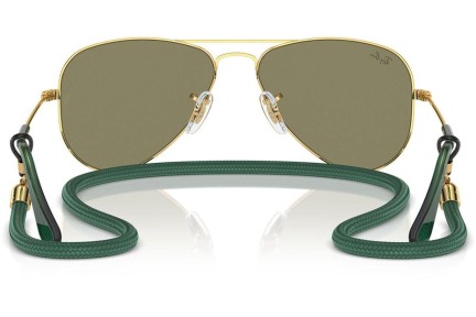 Sluneční brýle Ray-Ban Junior Aviator Junior RJ9506S 223/6R Pilot Zlaté