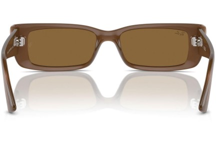 Sluneční brýle Ray-Ban RB4425 677973 Obdélníkové Hnědé