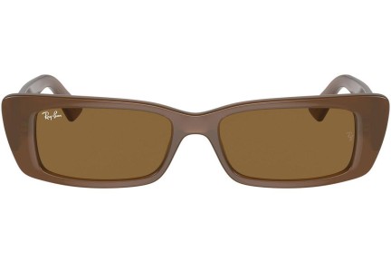 Sluneční brýle Ray-Ban RB4425 677973 Obdélníkové Hnědé