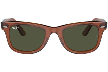 Sluneční brýle Ray-Ban Wayfarer RB2140F 677631 Squared Hnědé