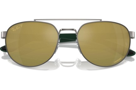 Sluneční brýle Ray-Ban RB3736CH 92696O Polarized Obdélníkové Šedé