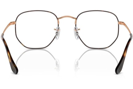 Brýle Ray-Ban Hexagonal RX6448 3176 Squared Zlaté