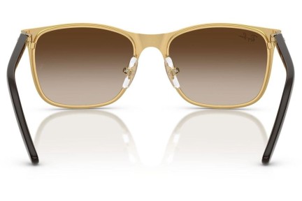 Sluneční brýle Ray-Ban Junior RJ9551S 297/13 Squared Hnědé