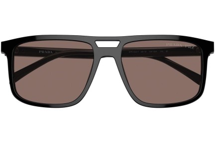 Sluneční brýle Prada PRA22SF 16K30H Polarized Obdélníkové Černé