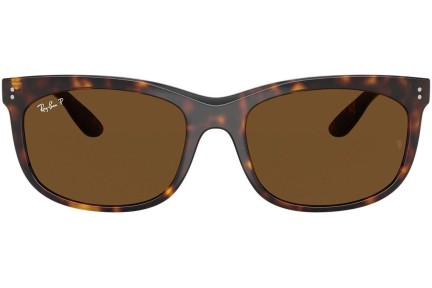 Sluneční brýle Ray-Ban RB2389 902/57 Polarized Obdélníkové Havana