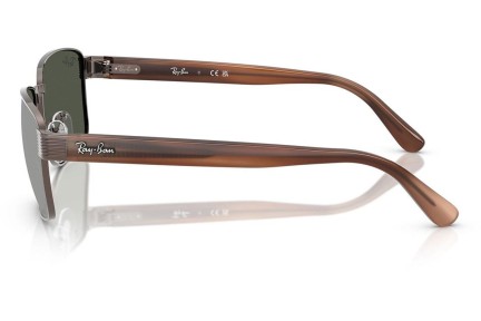 Sluneční brýle Ray-Ban RB3750 925940 Squared Hnědé