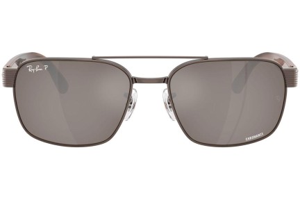 Sluneční brýle Ray-Ban RB3751CH 9259AN Polarized Squared Hnědé