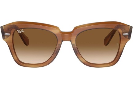 Sluneční brýle Ray-Ban State Street RB2186 140351 Squared Hnědé