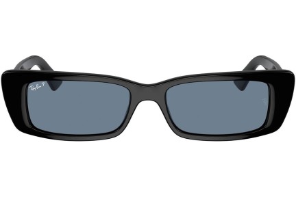 Sluneční brýle Ray-Ban RB4425 66772V Polarized Obdélníkové Černé