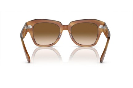 Sluneční brýle Ray-Ban State Street RB2186 140351 Squared Hnědé