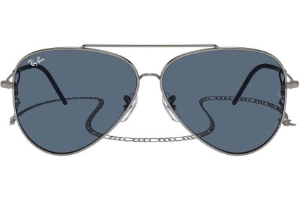 Sluneční brýle Ray-Ban Aviator Reverse RBR0101S 004/3A Pilot Stříbrné