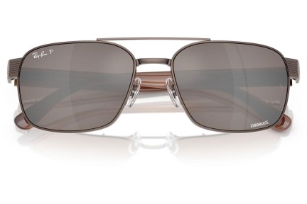 Sluneční brýle Ray-Ban RB3751CH 9259AN Polarized Squared Hnědé