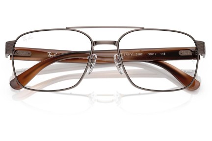 Brýle Ray-Ban RX3751V 3182 Squared Hnědé