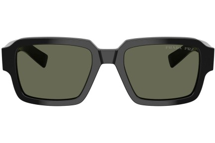 Sluneční brýle Prada PR02ZS 1AB03R Polarized Obdélníkové Černé