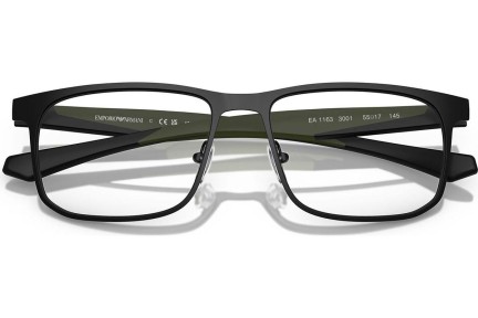 Brýle Emporio Armani EA1163 3001 Squared Černé