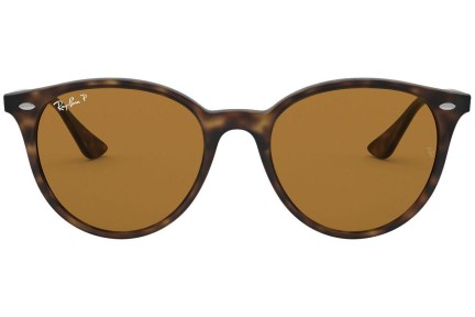 Sluneční brýle Ray-Ban RB4305 710/83 Polarized Okrouhlé Havana