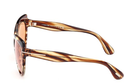 Sluneční brýle Tom Ford Beatrice FT1196 53E Cat Eye Havana