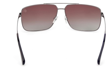 Sluneční brýle Timberland TB00030 06H Polarized Pilot Stříbrné