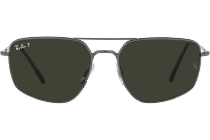 Sluneční brýle Ray-Ban RB3666 004/N5 Polarized Obdélníkové Šedé