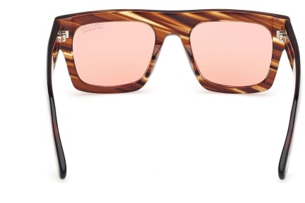 Sluneční brýle Tom Ford Fausto FT0711 53E Flat Top Havana