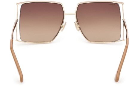 Sluneční brýle Max Mara MM0120 47F Squared Hnědé