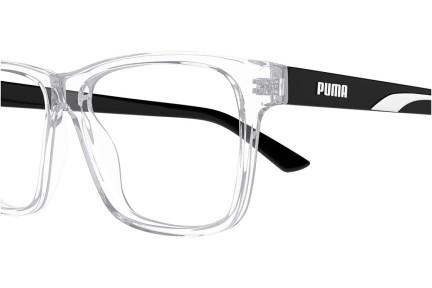 Brýle Puma PU0470O 004 Squared Průhledné