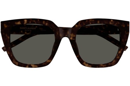 Sluneční brýle Saint Laurent SLM143 002 Squared Havana