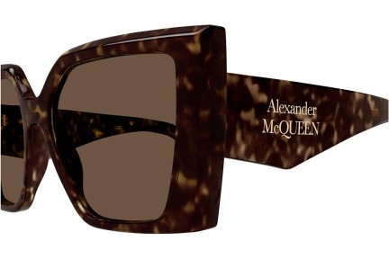 Sluneční brýle Alexander McQueen AM0467S 002 Squared Havana