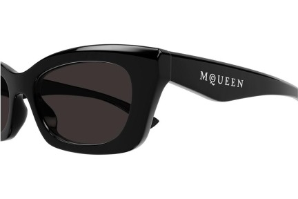 Sluneční brýle Alexander McQueen AM0474S 001 Obdélníkové Černé