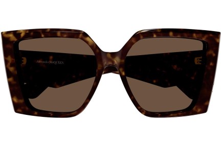 Sluneční brýle Alexander McQueen AM0467S 002 Squared Havana