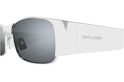 Sluneční brýle Saint Laurent SL738 001 Obdélníkové Stříbrné