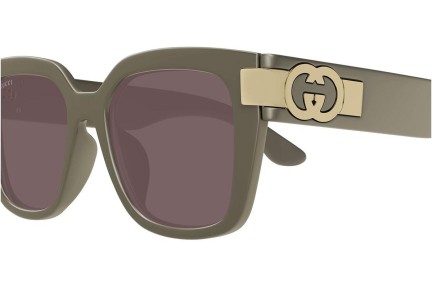 Sluneční brýle Gucci GG1690SK 003 Squared Hnědé