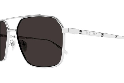 Sluneční brýle Alexander McQueen AM0477S 001 Pilot Stříbrné