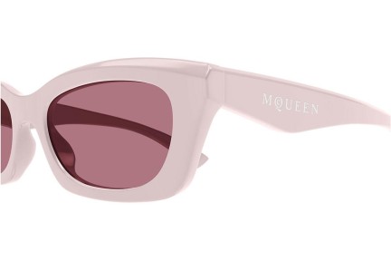 Sluneční brýle Alexander McQueen AM0474S 005 Obdélníkové Růžové