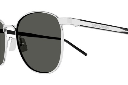 Sluneční brýle Saint Laurent SL747 007 Squared Stříbrné