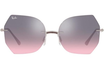 Sluneční brýle Ray-Ban Titanium Collection RB8065 003/H9 Cat Eye Stříbrné