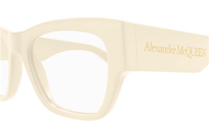 Brýle Alexander McQueen AM0436O 005 Obdélníkové Béžové