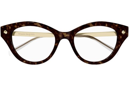 Brýle Alexander McQueen AM0485O 002 Cat Eye Havana