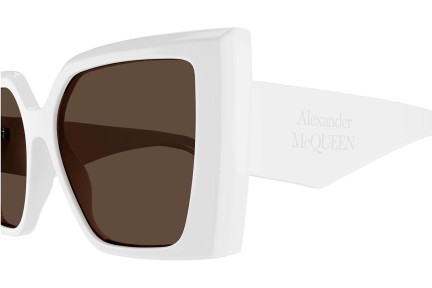 Sluneční brýle Alexander McQueen AM0467S 004 Squared Bílé