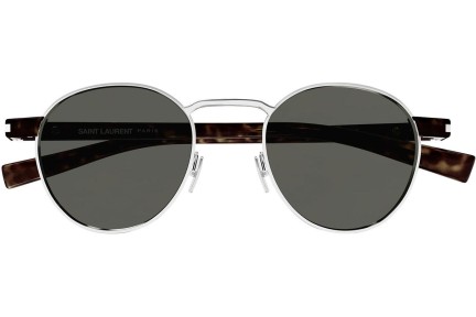 Sluneční brýle Saint Laurent SL707 001 Okrouhlé Stříbrné