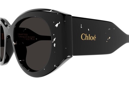 Sluneční brýle Chloe CH0251S 006 Okrouhlé Černé