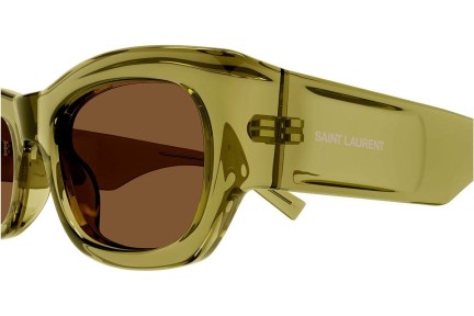 Sluneční brýle Saint Laurent SL713 004 Squared Zelené