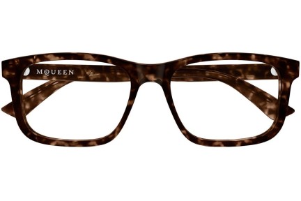 Brýle Alexander McQueen AM0486O 007 Squared Havana