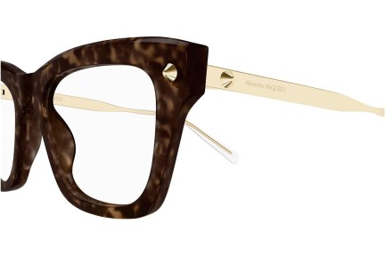 Brýle Alexander McQueen AM0484O 006 Squared Havana