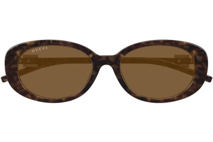 Sluneční brýle Gucci GG1684SA 004 Oválné Havana