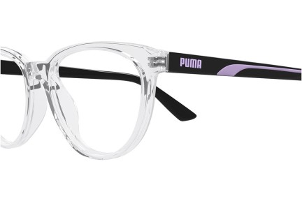 Brýle Puma PJ0079O 003 Squared Průhledné